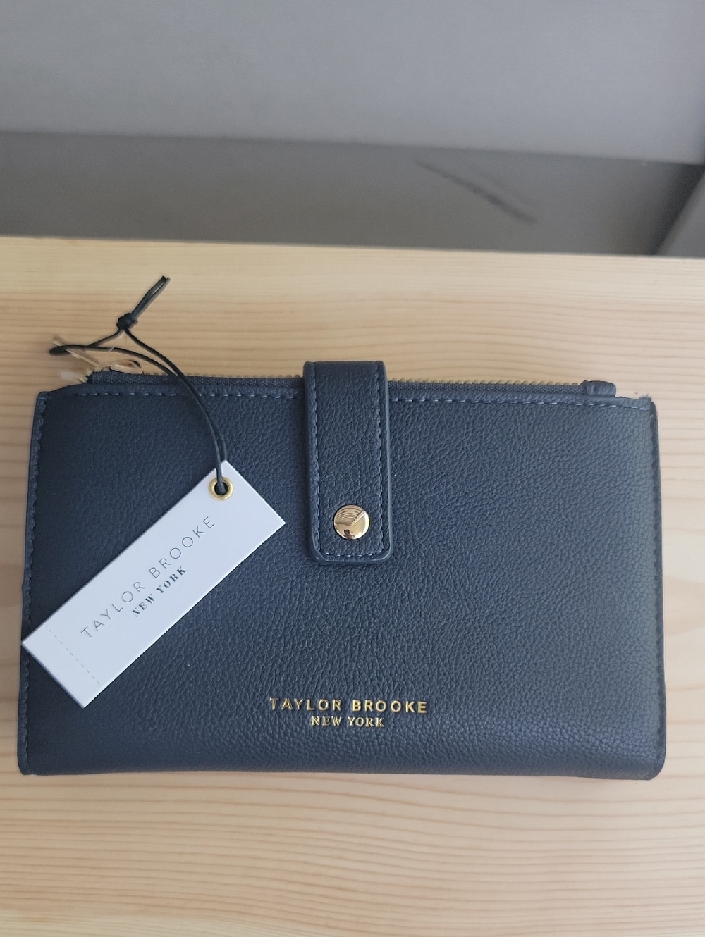 Taylor Brooke New York Black Leather Wallet